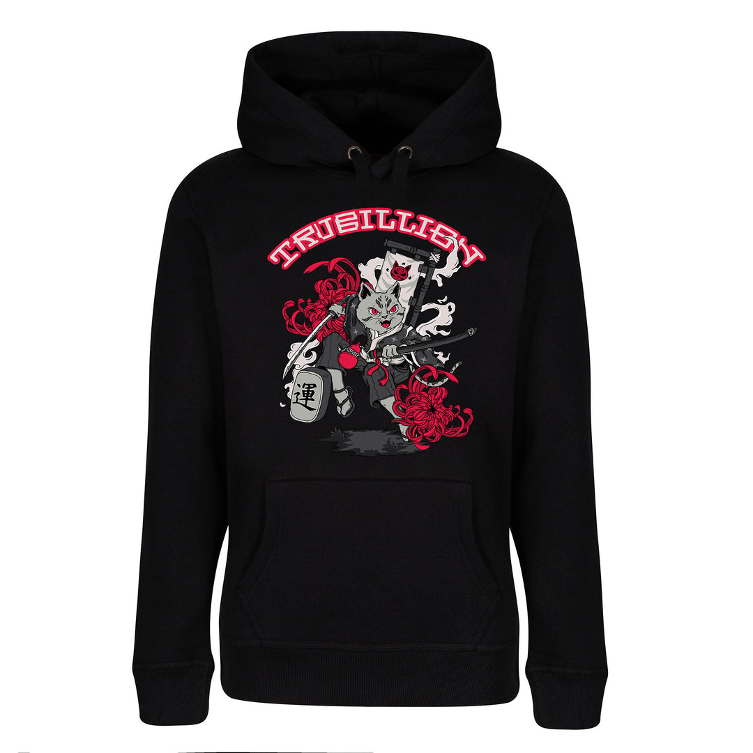 Maneki Neko Cat | Japanese Lucky Cat Pullover Hoodie