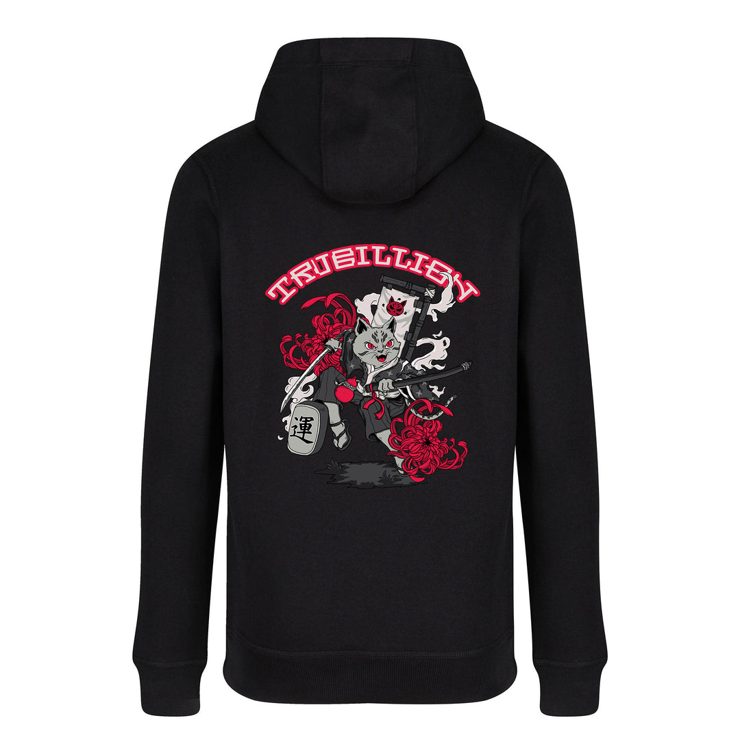 Maneki Neko Design Zip up Hoodie | Pullover for sale