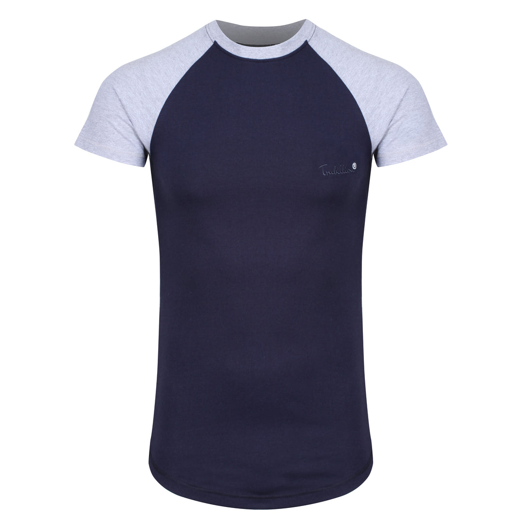 Scoop Hem T Shirts Navy